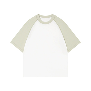T-shirt Vibrant Youth 300gsm Cotton Raglan, Color Block Round Neck - Product Image 1