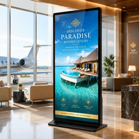 Kiosco de Señalización Digital de Pantalla Completa con Gestión Remota, Pantalla Táctil Android Windows de 55, 65, 75, 85 y 98 Pulgadas para Vestíbulo de Centro Comercial