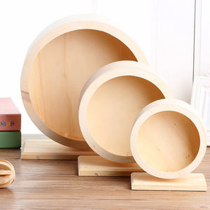 <span class=keywords><strong>Hamster</strong></span> Roue Silencieuse En Bois Petit Animal Silencieux Spinner Roues De Course Prévenir La Dépression Jouets pour Hamsters Gerbilles Souris Animaux De Compagnie - Product Image 3