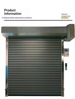 Porte rapide en aluminium, isolée, anti-effraction, coupe-vent, à enroulement rapide, en alliage d'aluminium, certifiée CE, pour entrepôt