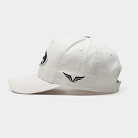 Casquettes de baseball en sergé polyester/coton couleur unie, personnalisables avec logo brodé ou patch, 5 panneaux, fermeture velcro, style sportif léopard