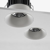 ALLWAY Meilleures ventes Downlight rond moulé sous pression en aluminium encastré COB ménage 3w 5w 7w 9w 12w LED Spot Downlight