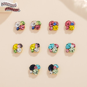 Strass en forme de fleur de Nantong 7x7mm à dos plat, couleurs bonbon soda, accessoires de bijoux pour ongles DIY - Product Image 3