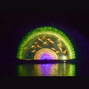 Fuente de Agua Personalizada con Cortina de Agua, Programa de Proyección Láser, Iluminación, Espectáculo de Danza Acuática, Fuente Musical para Plazas - Product Image 5