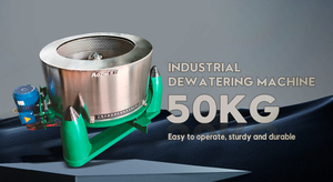 Sécheuse industrielle à centrifugation de 50 <span class=keywords><strong>kg</strong></span>, abordable, cycle de centrifugation à haute vitesse, démarrage et arrêt à la demande - Product Image 2