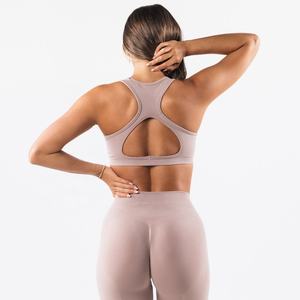Soutien-gorge de gymnastique réversible personnalisé pour femmes soutien-gorge de sport sans couture de yoga de taille plus léger et respirant pour l'entraînement physique - Product Image 1