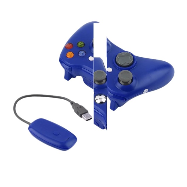 Wireless 360 2.4GHz Wireless Gaming Remote Joystick with Vibration Motor-3D Rocker Controller for XB Gamepad