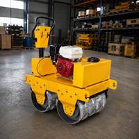 Compacteur d'asphalte à double tambour de petite taille, norme export, pour la construction de chemins paysagers