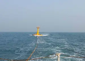 समुद्री चैनल मार्कर Buoys स्टील नेविगेशन बोया के साथ सौर प्रकाश