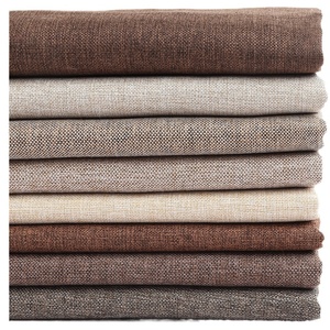 100% Polyester Plain <strong>Burlap</strong> <strong>Fabric</strong> Yarn <strong>Dyed</strong> for Handbag Home Textile Car Cover Linen Weft Knitted Pillow Wholesale Woven <strong>Fabric</strong> - Product Image 2