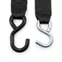 Sangles de fixation robustes pour transom 1 po x 4 pi en polyester, sangle à cliquet rétractable automatique pour remorque de bateau, résistance à la rupture de 800 kg