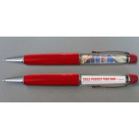 Flotteur 3D promotionnel de conception fantaisie Conception personnalisée Nouveauté métal liquide stylo flottant