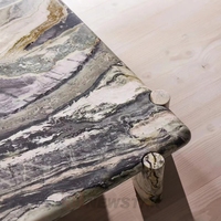 Newstar salon moderne Table basse en pierre personnalisé dessus en marbre naturel Table basse meubles en pierre pour salon