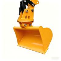 Godet rotatif hydraulique Dinglang de haute qualité avec pompe pour excavatrice de 1 à 30 tonnes, accessoires de machines de construction