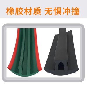 Tira Anticolisión Xinrui de PVC 30304040, Tira de Sellado de Perfil de Aluminio Industrial con Adhesivo, Diseño Plano - Product Image 2