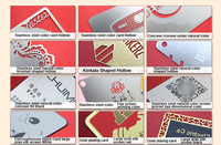 Débit coloré vierge de crédit Amex de gravure au laser avec fente pour puce 4442 / 4428 et carte métallique commémorative étoile à bande magnétique