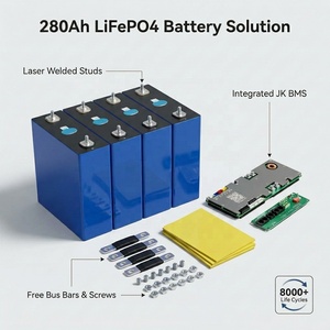 แบตเตอรี่ LiFePO4 เกรด A+ EV MB31 314Ah สต็อก EU LF280K 280Ah 3.2V เซลล์แบบแท่งปริซึม สำหรับระบบกักเก็บพลังงานแสงอาทิตย์ (ESS) - Product Image 3
