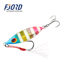 Leurres de pêche coulants en métal FJORD 30g 40g 60g avec yeux 3D simulés, appâts jig pour poissons d'eau salée