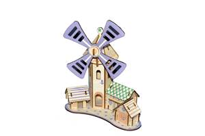 <span class=keywords><strong>Puzzle</strong></span> 3D in Legno Fai-da-Te, Modello da Costruire Tagliato al Laser, Gioco Educativo a Cartoni Animati, Rompicapo con 51~100 Pezzi - Product Image 3