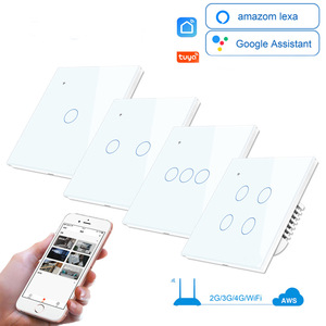 AU US estándar 1 2 3 gangs APP control WiFi interruptor de luz de pared inteligente <span class=keywords><strong>google</strong></span> <span class=keywords><strong>home</strong></span> y Alexa interruptor de ventilador de cortina compatible - Product Image 6