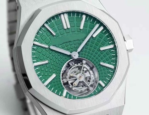 Sang Trọng Siêu Chất Lượng Không Thấm Nước Đồng Hồ Cơ Khí 41Mm Bbs Nhà Máy 2950 Tourbillon Tự Động Phong Trào 26530 Audemars Màu Xanh Lá Cây Đồng Hồ - Product Image 2
