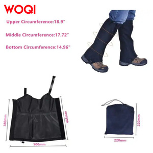 WOQI Protège-jambes d'extérieur imperméables pour la randonnée, l'alpinisme, la protection contre la glace et la neige, pour adultes, mollets, polyester, tactiques - Product Image 4