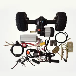 Electric Mini Car Chassis Complete Kits with Mcpherson Independent Suspension Disc Brakes Rear Axles