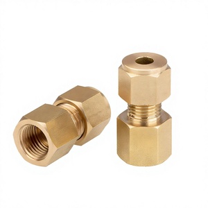 Conector de Compresión de Latón <span class=keywords><strong>para</strong></span> Tubos de 6-12 mm de Diámetro Exterior, Adaptador de Rosca Hembra G1/4, G3/8, G1/2, Ideal <span class=keywords><strong>para</strong></span> Líneas de Agua/<span class=keywords><strong>Gas</strong></span> y Sistemas de Humidificación - Product Image 2