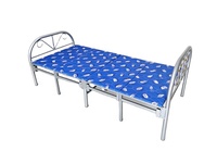 Vente directe d'usine, lit pliant en métal, lit pliant portable de taille simple pour adultes