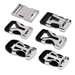 Fashion Handbags Accessories Custom Logo High Quality Hardware Quick Release Black Metal Plastic Belt Buckle Metal