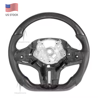 Volant en cuir et fibre de carbone adapté à BMW M1 M2 M4 M5 M6 F10 F18 F11 F12 F30 X1 X2X3X4X5 X6 Série 3 Série 5 E90 E92