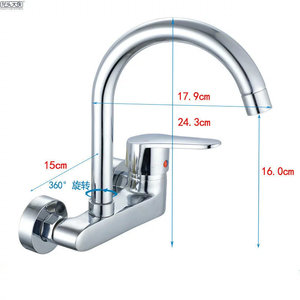 Hiện Đại Duy nhất-xử lý treo tường bồn rửa nhà bếp Vòi đơn-lỗ bếp Mixer tap cho khách sạn phòng tắm bệnh viện trang trại - Product Image 2