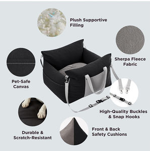 Asiento trasero para mascotas fabricado a medida, hamaca para perros, asiento de coche grande, pequeño, impermeable, bolsa para asiento de coche para perros - Product Image 2