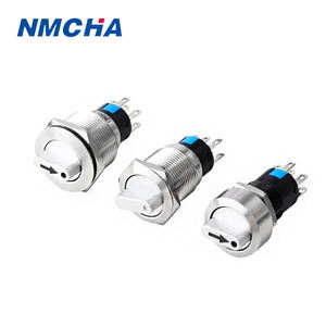 IP65ปุ่มกดแบบหมุน3ตำแหน่ง <span class=keywords><strong>DPDT</strong></span> สลักบน12V 5A10A สูงสุดในปัจจุบัน19mm - Product Image 2