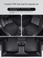 Prix d'usine, vente en gros, ensemble complet de 3 pièces, tapis de sol et doublures de voiture Tesla Model 3/X/S en TPE 3D de 5 mm d'épaisseur avec repose-pieds