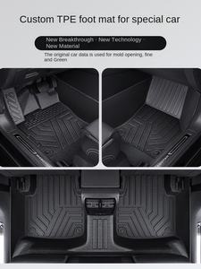 <span class=keywords><strong>Precio</strong></span> de fábrica, venta al por mayor, de 3 piezas Juego completo, TPE 3D, 5mm de espesor, alfombrillas y revestimientos para coche con reposapiés - Product Image 3