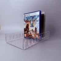 Support de stockage de jeux vidéo en acrylique transparent moderne PS5 Disc Organizer Display and Holder