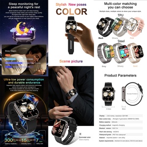 Usine Vanssa Couverture rabattable ultra-mince Design AI Voice HIFI 9D Lecteur <span class=keywords><strong>de</strong></span> contrôle <span class=keywords><strong>de</strong></span> la musique T99 Écouteurs Sport Montre intelligente avec écouteurs - Product Image 6