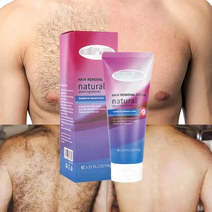 Crème dépilatoire permanente personnalisée en usine à l'aloe vera <span class=keywords><strong>pour</strong></span> femmes et hommes, inhibiteur de repousse des poils - Product Image 2