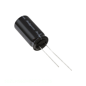 Condensador de Canal de Fabricante 50ZLH560MEFC12.5X25 CAP ALUM 560uF 20% 50V RADIAL TH de Orificio Pasante 560 uF - Product Image 1