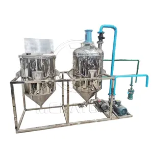 Máquina automática de refinación de aceite para planta de refinería de aceite comestible, motor de desodorización de aceite de sésamo y soja