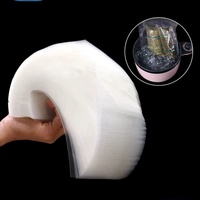 Sacs sous vide transparents en plastique alimentaire nylon EVOH PE haute barrière, fond scellé, en tube