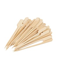 Brochettes à long manche en bambou écologique – Sûres pour les aliments, réutilisables, biodégradables, écologiques, polies, de haute qualité pour le camping et les fêtes