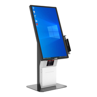 Kiosque de commande automatique en métal avec écran tactile de 15,6 à 21,5 pouces, terminal de paiement POS Android 11 pour café et restaurant