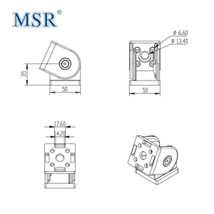 50 loạt t khe cắm đùn phụ kiện <span class=keywords><strong>pivot</strong></span> Doanh linh hoạt <span class=keywords><strong>pivot</strong></span> khớp khung nối cho 5050 nhôm hồ sơ #2118 - Product Image 3