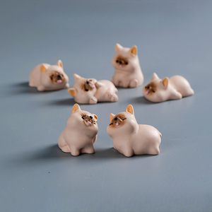 KI zhuojing Landscape Bouledogue français mignon et coquin, chiot, figurine de chien, accessoires décoratifs, petit ornement pour voiture et bureau - Product Image 3