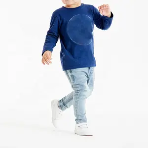 Pantalones vaqueros de motorista para niños pequeños, Jeans de mezclilla con cintura elástica, fabricantes de China