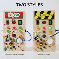 Montessori Style Circuit Occupé Conseil Nouveaux Jouets Éducatifs En Bois avec Feutre De Noël Apprentissage Sensoriel pour Enfants