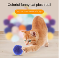 Jouet interactif moderne en peluche pour chat, pistolet lanceur miniature, jeux de tir avec balles en plastique, jouets pour animaux de compagnie, vente en gros HW