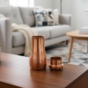 High Quality <b>Copper</b> Water Bottle Pure <b>Copper</b> <b>Cup</b> Type Design Premium Drinking Water Bottle Available at Competitive Price - Product Image 5